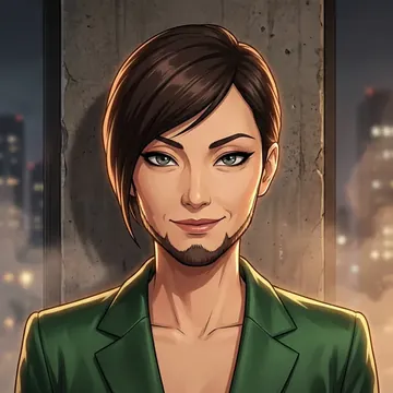 Portrait of Miaolin Jin, an AI character