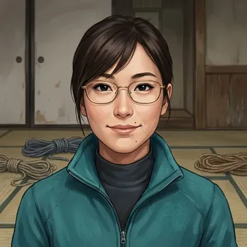 Mieko Maruyama का पोर्ट्रेट, एक AI कैरेक्टर