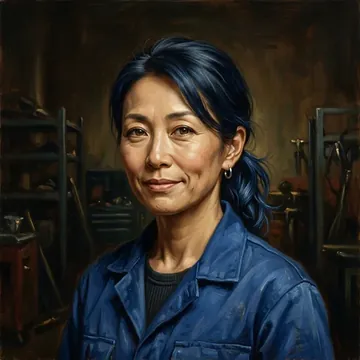 Retrato de Miho Machida, un personaje AI