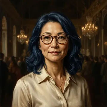 Portret postaci AI o imieniu Mika Nishimoto