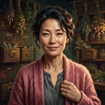 Ritratto di Min-young Gam, un personaggio AI