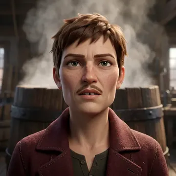 Portrait of Mirei Frostvein, an AI character