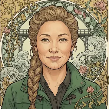 Portrait of Mirei Wren-Shi, an AI character