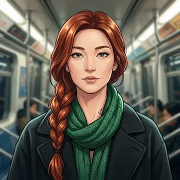 Portrait of Miriam Buchanan, an AI character