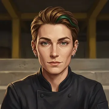Portrait of Miriam Flanagan, an AI character