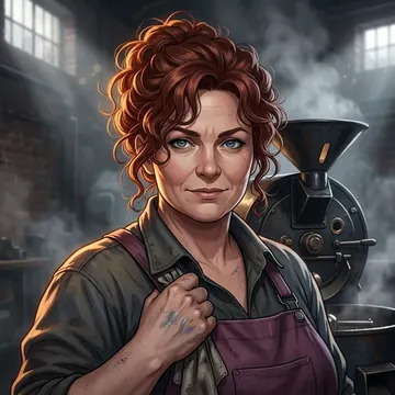 Portrait of Miroslava Vacarescu, an AI character