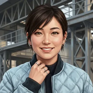 Ritratto di Miu Fukumoto, un personaggio AI