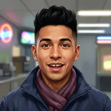 Modesto Beltran का पोर्ट्रेट, एक AI कैरेक्टर