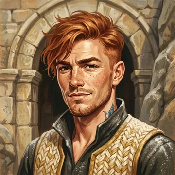 Retrato de Morg Varn, un personaje AI