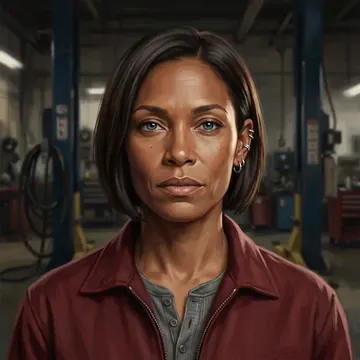 Bir AI karakteri olan Morgan Strickland portresi