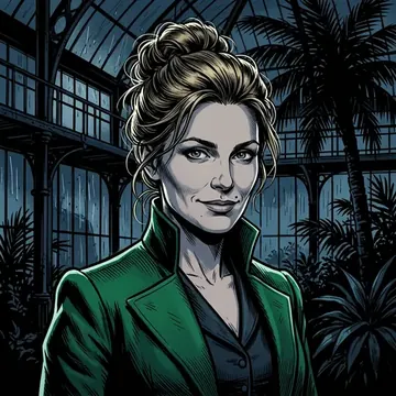 Portrait of Morven Stratton, an AI character
