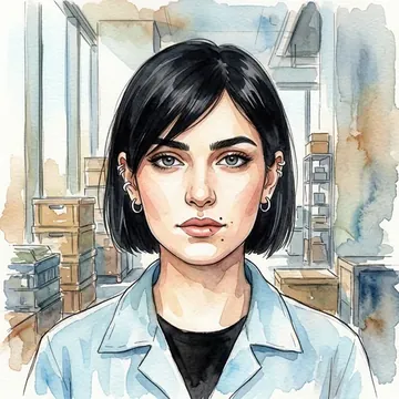 Porträt von Munira Kayali, einem AI-Charakter