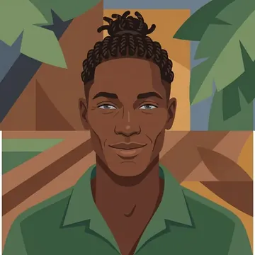 Portrait of Muntari Camara, an AI character