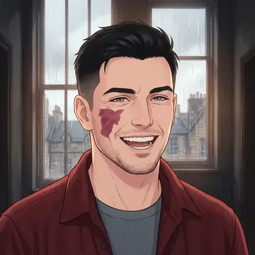 Portrait of Murdoch Glenister, an AI character
