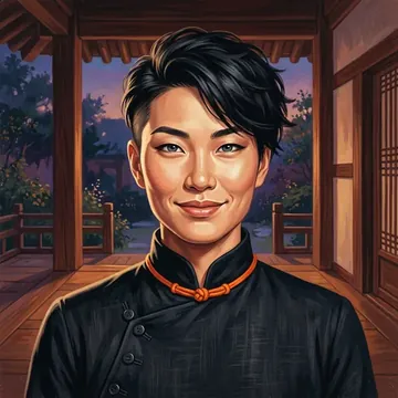 Ritratto di Na-ri Yang, un personaggio AI