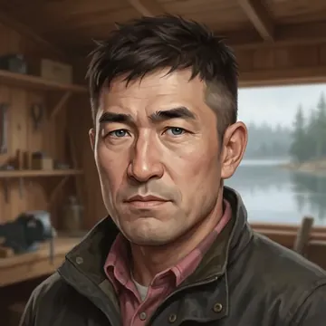 Portrait of Naoto Asahi, an AI character