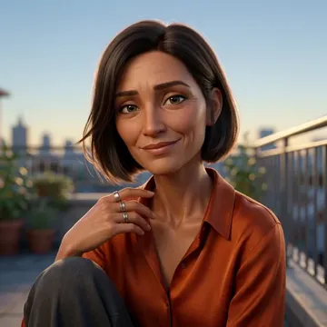 Portrait of Natalia Trejo, an AI character