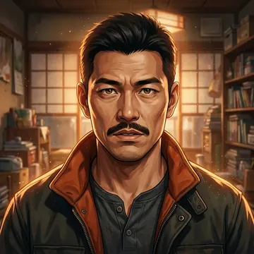 Ritratto di Natsuo Mori, un personaggio AI