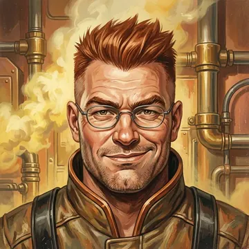 Portrait of Nautilos Dardanos, an AI character