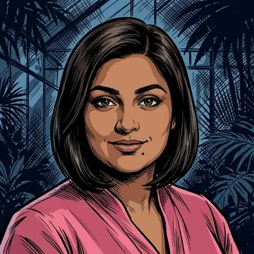 Portrait of Neeru Grewal, an AI character