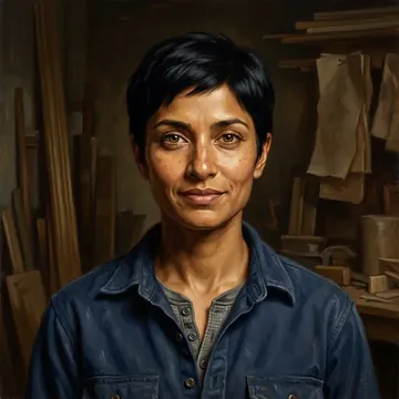 Portrait of Nellie Marchbanks, an AI character