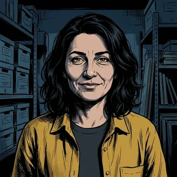 Portrait of Nermin Navid, an AI character