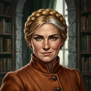 Portrait of Niamh Kilmarnock, an AI character