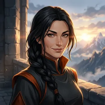 Portret postaci AI o imieniu Noelira Celiande