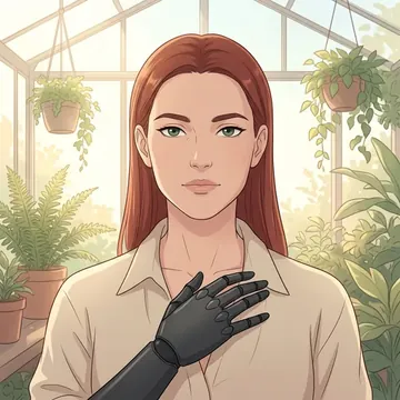Portrait of Noralis Peguero, an AI character