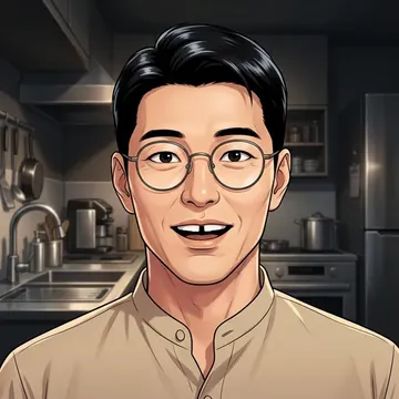 Portrait of Noriaki Fukumoto, an AI character