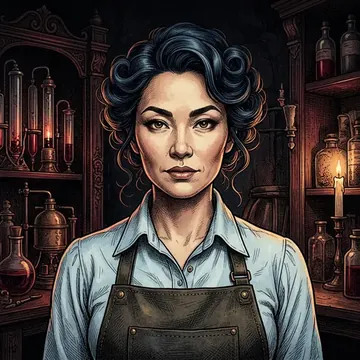 Potret Noriko Adachi, karakter AI