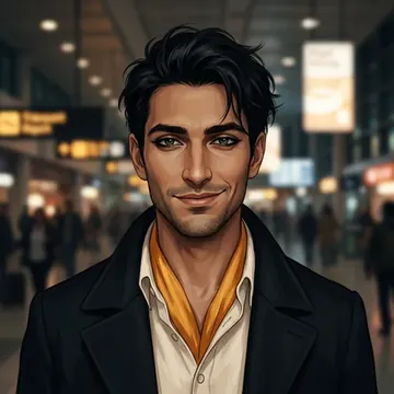 Portrait of Nour Hamdi, an AI character