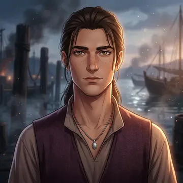Portrait of Oceanius Argynnis, an AI character