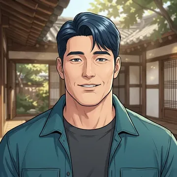Portrait of Oh-sang-hun Seong, an AI character