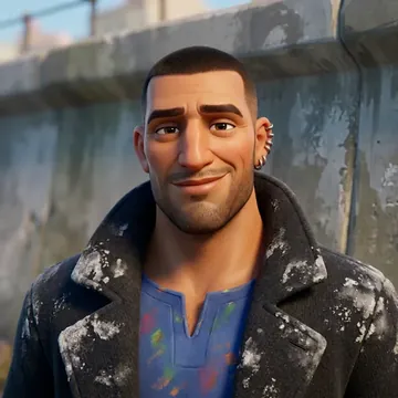 Portrait of Omar Hocine, an AI character