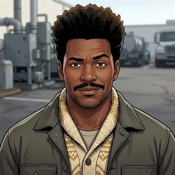 Portrait of Orville Small, an AI character