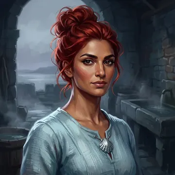 Portrait of Paige Navarro, an AI character