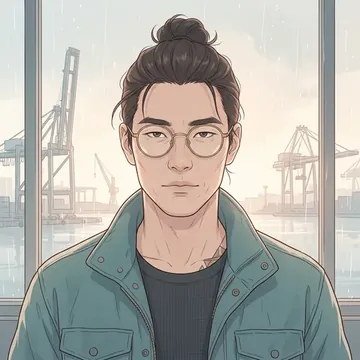 Portret postaci AI o imieniu Park-chan-woo Shon