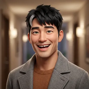 Portrait of Park-kang-san Kal, an AI character