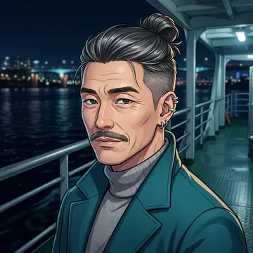 Portrait of Park-kang-san Min, an AI character