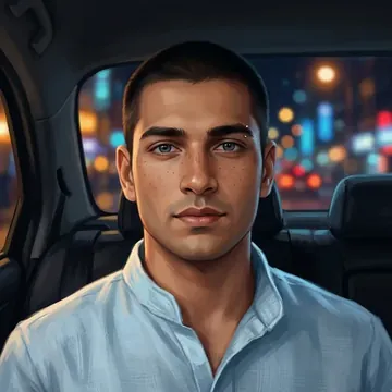 Portrait of Parth Thind, an AI character