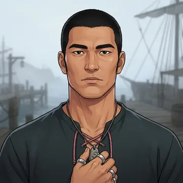 Portrait of Pelyen Velikanov, an AI character