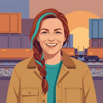 Retrato de Penelope Ashford, un personaje AI