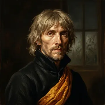 Portrait of Perdix Cindergraft, an AI character