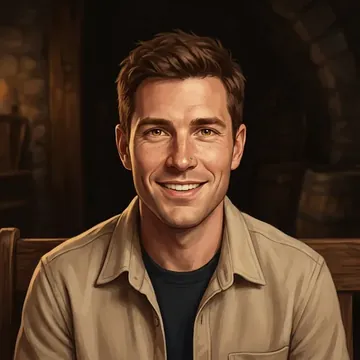Portrait of Piet Haas, an AI character