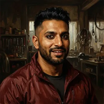 Portret postaci AI o imieniu Pranay Yadav