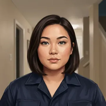 Retrato de Priscilla Ellsworth, un personaje AI
