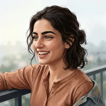 Retrato de Priyanka Suri, un personaje AI