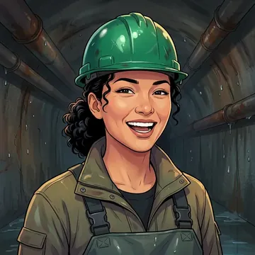 Portrait of Purita Dayrit, an AI character