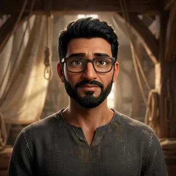 Ritratto di Qashmiri Qureshi, un personaggio AI